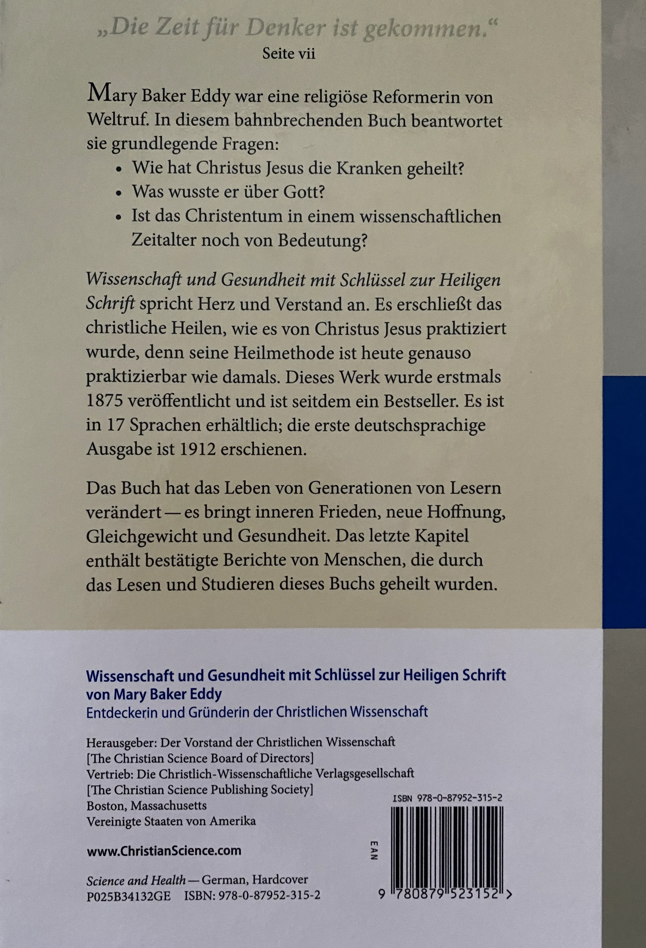 Der Praxisleitfaden von Praktikerin der Christlichen Wissenschaft